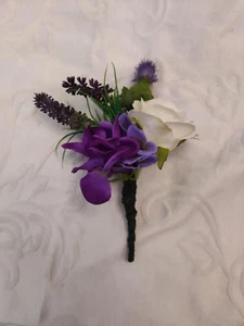 Wedding/Event Corsage, purple, Lilac, white - Picture 1 of 4
