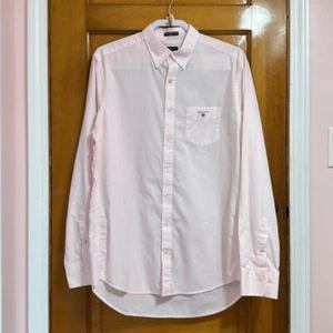 Gant The Broadcloth Banker Pink Striped Button Down Men’s Large 16.5 41/42 - Picture 1 of 7