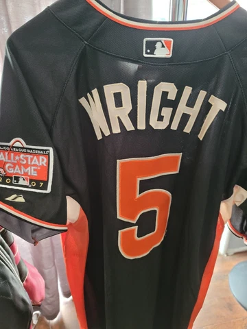 2007 David Wright  MLB All star game Majestic Mets sz L bonds vtg Cover