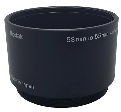 Adaptador de lente Kodak 53 a 55 mm compatible con lente teleobjetivo Kodak Schneider-Kreuznach Xenar Foto 1 de 2