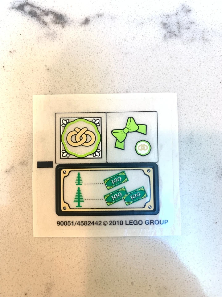 LEGO STICKER SHEET for 10216 Winter Village Bakery, New & Genuine - Image 1 of 1