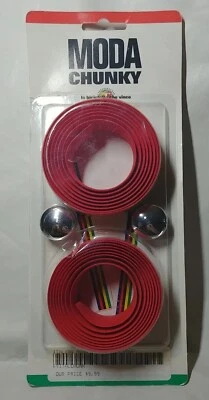 NOS Torelli Chunky Handle Bar Tape RED Plugs Included (B1-C16) - Image 1 of 4
