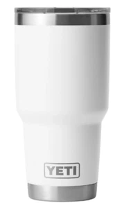 YETI 30 oz Rambler Tumbler White with MagSlider Lid New w/Tags - Picture 1 of 6