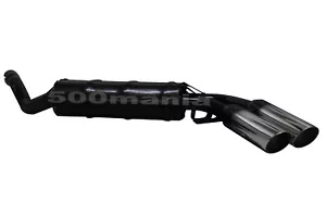 SPORTAUSPUFF FÜR FIAT 127 und SEAT 127 FURA - DOPPELAUSPUFF CHROM Ø 55mm - Bild 1 von 5