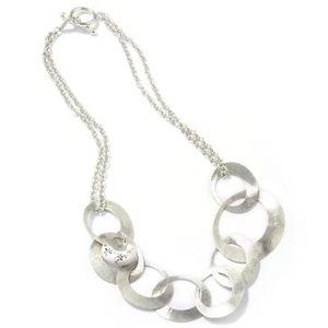 Invicta IJ10015 Sterling Silver 19.5 Graduated Ceramic Necklace - Picture 1 of 1