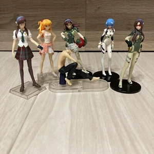 Evangelion mini figures 6 pcs Japanese Import Asuka Rei Anime figure from Japan - Picture 1 of 15