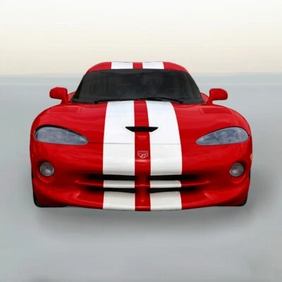 10" VINILO RALLY RAYAS RAYA DE CARRERAS + KIT DE BONIFICACIÓN SRT 10 GTS para Dodge Viper Foto 1 de 4