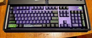 Limited Edition EVANGELION EVA-01 ASUS ROG Strix Scope RX Keyboard-RX Red Switch - Picture 1 of 14