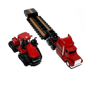 1/64 CASE IH AFS CONNECT STEIGER 620 QUADTRAC WITH SEMI & LOWBOY TRAILER – ERTL - Picture 1 of 4