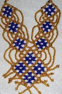 Unique Handmade Nubian Seed Bead Necklace from Egypt! Spectacular! Style #2 - Picture 1 of 7