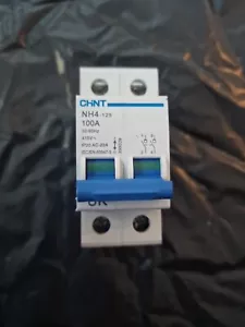 Chint NH4-125 100 AMP 2 (Double) Pole Mains Switch Disconnector 398039 - Picture 1 of 1