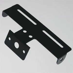 Holder universal motorbike numberplate arrows and light black plate - Picture 1 of 2