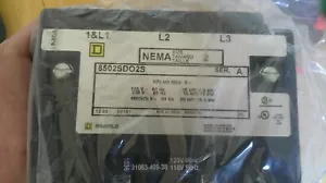 NEU Square D 8502SDO2S Größe 2 AC Schütz 120 V-AC 25 PS 8D - Bild 1 von 4