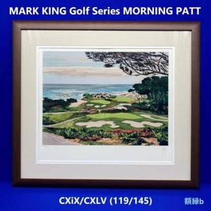 Mark King UK Print Golf series Morning Patt Signed Edition Silkscreen Framed - Picture 1 of 13