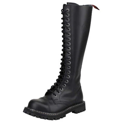 Angry Itch 20-Loch Gothic Punk Army Ranger Lederstiefel - Bild 1 von 4
