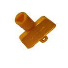Yellow Plastic Gas Meter Box Key - open utility cupboard
