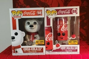 Funko Pop! Ad Icon Coca-Cola #58 oso polar y #88 lata de cereza Coca-Cola + proteger - Imagen 1 de 9
