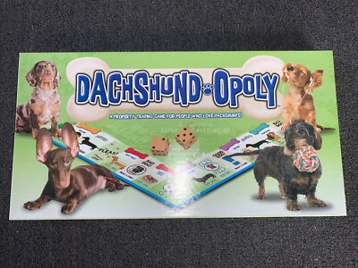 Dachshunds Dogs Monopoly Dachshund-Opoly Family Game Late in the Sky NICE - Image 1 of 4