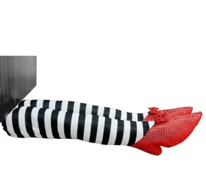 Rubin Hausschuhe Plüsch Halloween Dekor böse Hexe Beine Requisite Kofferraum hängende Schuhe 18 Zoll - Bild 1 von 5