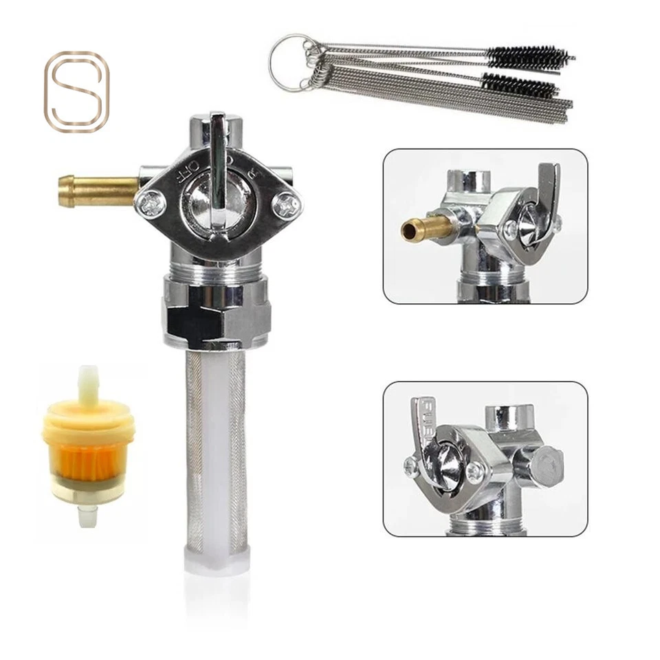 Válvula de combustible Petcock con grifo derecho 22 mm 62167-81 62163-75 para Harley Davidson Foto 1 de 4