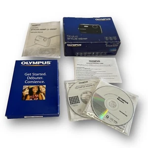 Caja de cámara digital Olympus Stylus 550WP y manual de instrucciones - Imagen 1 de 7
