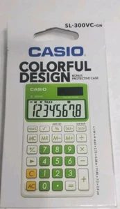 Casio SL-300VC Standard Function Calculator, Green 2.75 x 4.63 - Picture 1 of 2