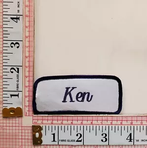 Ken Name Tag Uniform Jacket Vest Patch Crest Badge - Picture 1 of 1