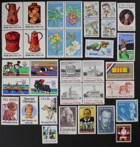 1979 U.S. Commemorative Year Set collection of 34 stamps incl. Airmails Mint NH - Picture 1 of 1