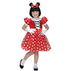 Minnie Mouse Kostüm Maus Kinderkostüm Mäuschen Mädchenkleid Mäusekostüm Kleid