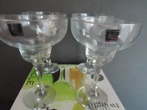 Circleware TWILIGHT Set of 4 Clear 10 oz MARGARITA CIRCLE Glasses - Picture 1 of 5