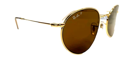 Ray-Ban Round Reverse Polarized Sunglasses, Gold Frames Rb R0103S 53/21/140 - Bild 1 von 4