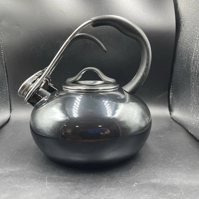 Chantal Classic Ergonómico Esmalte sobre Acero Inoxidable Clásico Lazo Teca Negro Foto 1 de 4