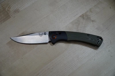 Benchmade Cstm Mini Crooked-River CU15085 ÓTIMO Estado de Propriedade de Colecionador USADO - Imagem 1 de 4