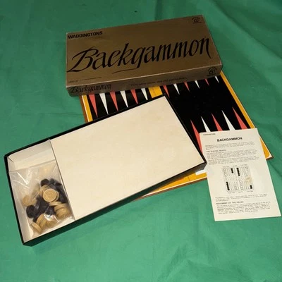 Backgammon -Vintage Waddingtons House Of Games - 1973 Gold Box Edition - Image 1 of 4