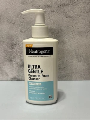 Neutrogena Ultra Gentle Cream-to-Foam Cleanser Sensitive Skin 8.5 Fl Oz - Image 1 of 2
