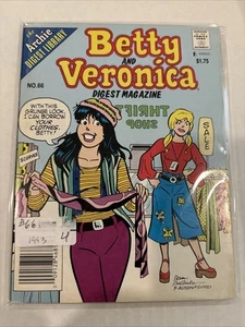 1993 Betty And Veronica Digest #66 Mini-Magazine Archie Digest Library - Picture 1 of 2