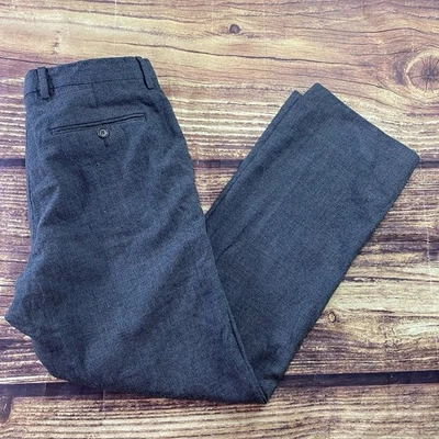 Calvin Klein Mens Pants Gray Size 31x28 Dress Pant Plaid Wool Blend - Image 1 of 4