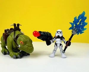 Playskool  Star Wars Galactic Heroes Sandtrooper & Dewback Figures - Picture 1 of 9