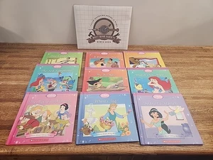 Disney Princess Scholastic Books Jasmine Ariel Belle Mulan Pocahontas Lot Of 9 - Picture 1 of 4