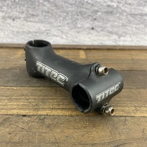 Vintage Titec Bicycle Stem 25.4mm Bar 1 1/8 Steerer 120mm Black MTB Riser Steel - Picture 1 of 13