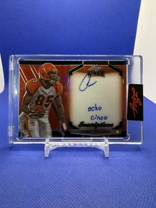 Chad Johnson 2024 Leaf Metal /100 Auto Inscriptions Ocho Cinco - Picture 1 of 2