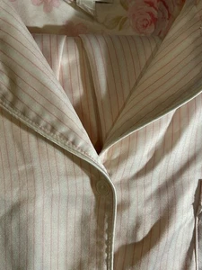 Pigiama donna Miss Elaine XL set 2 pezzi rosa righe maniche lunghe pigiama - Foto 1 di 9
