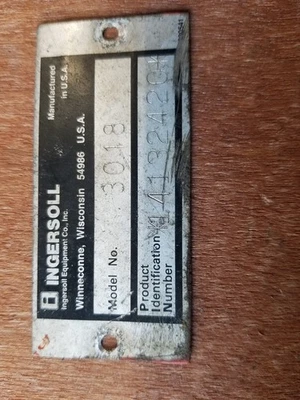 Cortacésped Case Ingersoll 3018 placa de identificación para tractor de césped (131) Foto 1 de 2