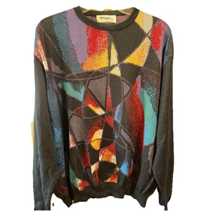 St Croix Shop Men's Cotton Blend Multicolor Knits Sweater Made in USA Size L - Picture 1 of 12