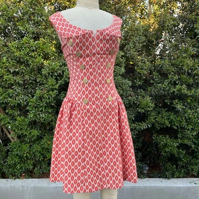 Eva Franco Geometric Retro Fit and Flare Tank Mini Dress Women’s 0 - Image 1 of 4