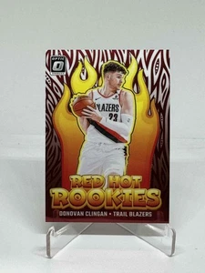 Donovan Clingan 2024-25 Panini Red Hot Rookie Trailblazers #15 - Imagen 1 de 2
