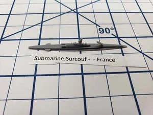 U-Boot - Surcouf - Französische Marine - Wargaming - Achse und Verbündete - Marine Miniatur - Bild 1 von 2