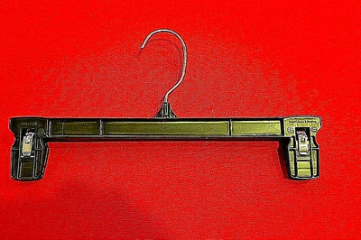 批量 70 件 黑色 塑料裤子衣架 12 英寸 适用于裤子和裙子,免运费 — 第 1/4 张图片