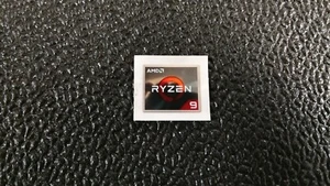"RARE" 1 pcs Genuine AMD RYZEN 9 Badge Sticker 2cm X 1.5cm Canada Shipping - Picture 1 of 1