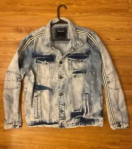 Reason Acid Wash Denim Jacket XXL - Picture 1 of 13